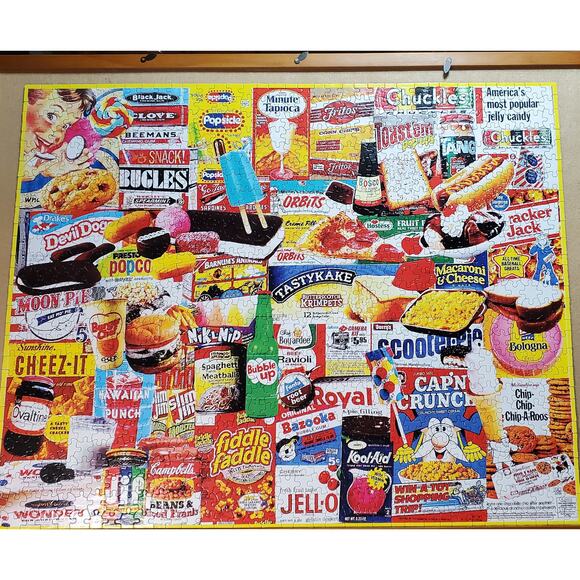 White Mountain Things I Ate as a Kid #1110 1000 Piece Puzzle 24inx30in Pre-Owned - Picture 5 of 6